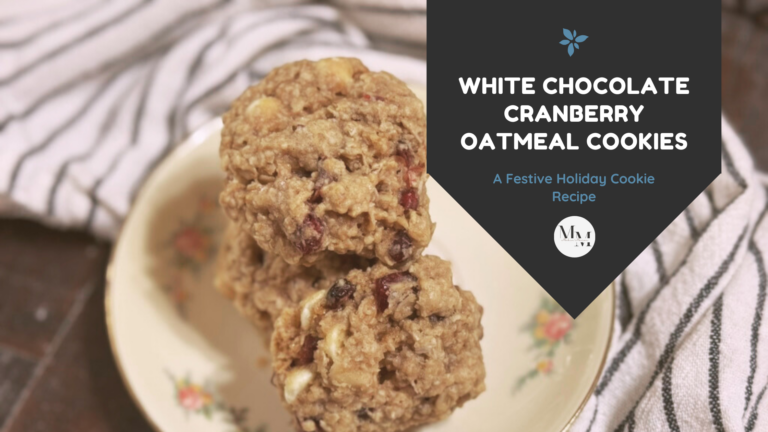 White Chocolate Cranberry Oatmeal Cookies